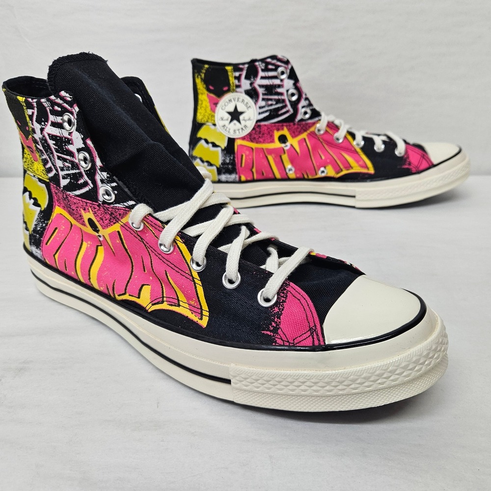 Converse Chuck 70 Hi Batman 80th Anniversary 167317C Black Pink Men's Size 13 - Picture 1 of 10